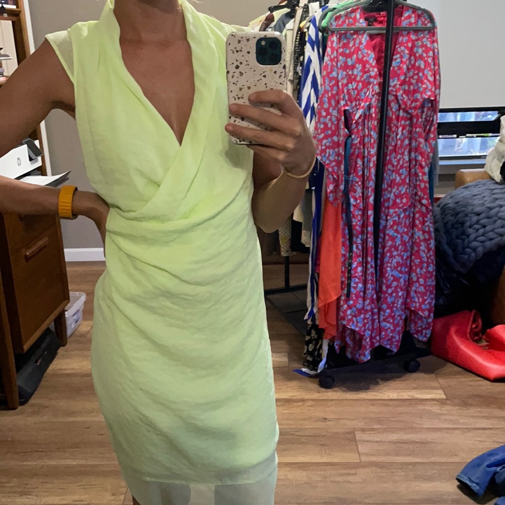 Tahari draped dress